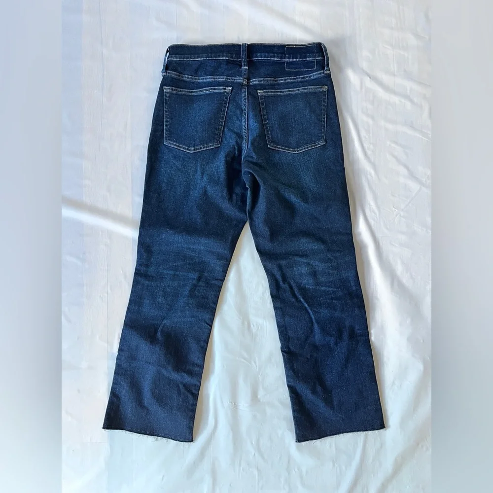 J.Crew '03 Kick Out Jeans kicky raw hem in Dark indigo Wash Size 28 New with tag - Picture 13 of 14